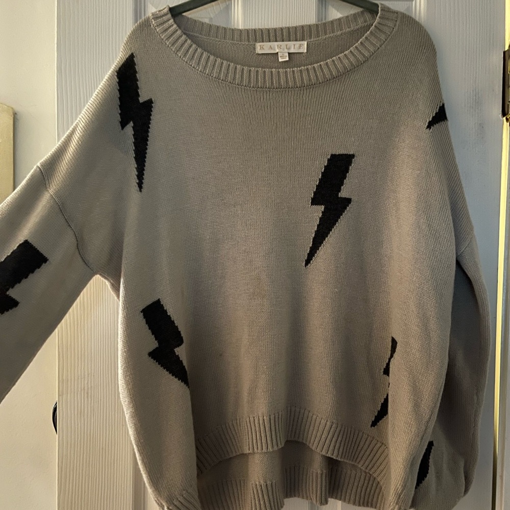Karlie Lighting Bolt Sweater